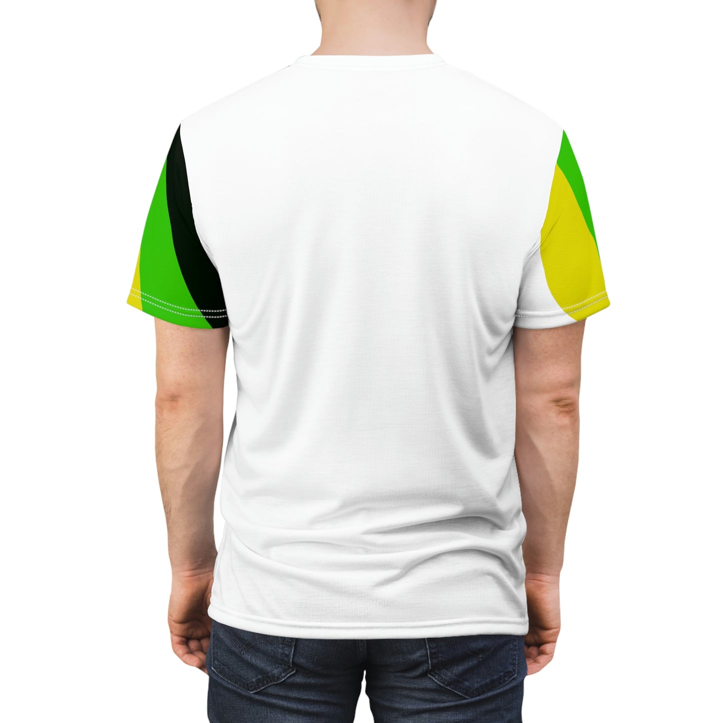 Men’s Cut & Sew T-shirt - White and Black