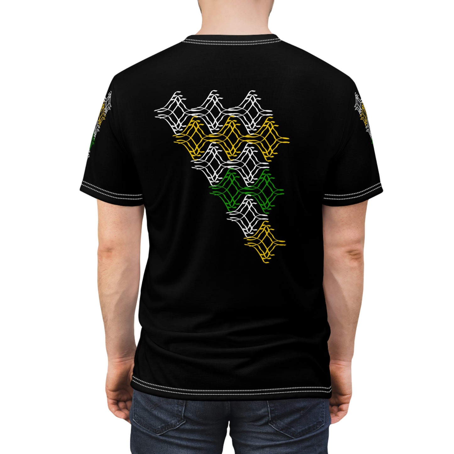 Men’s Cut & Sew Graphic T-shirt - Black with JA Colors