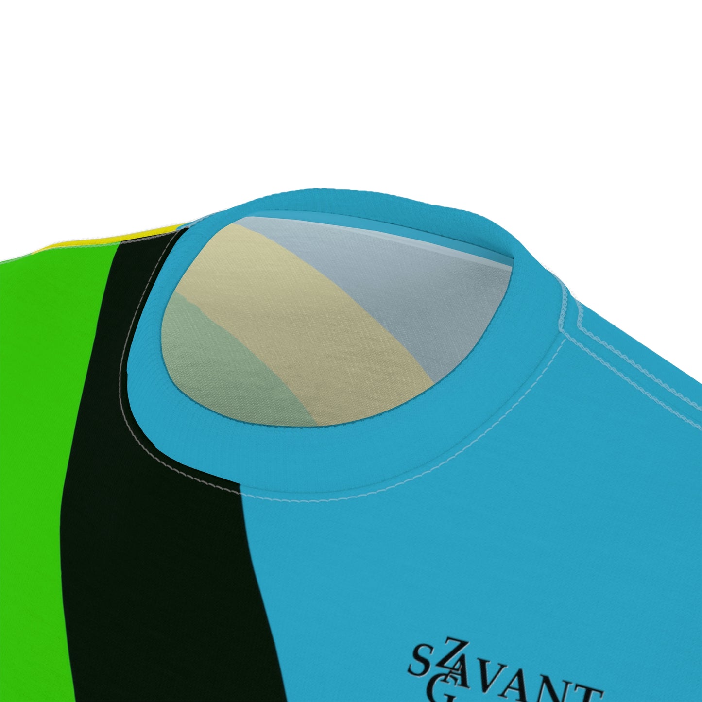 Jamaican Color Men’s Cut & Sew T-shirt - Turquoise