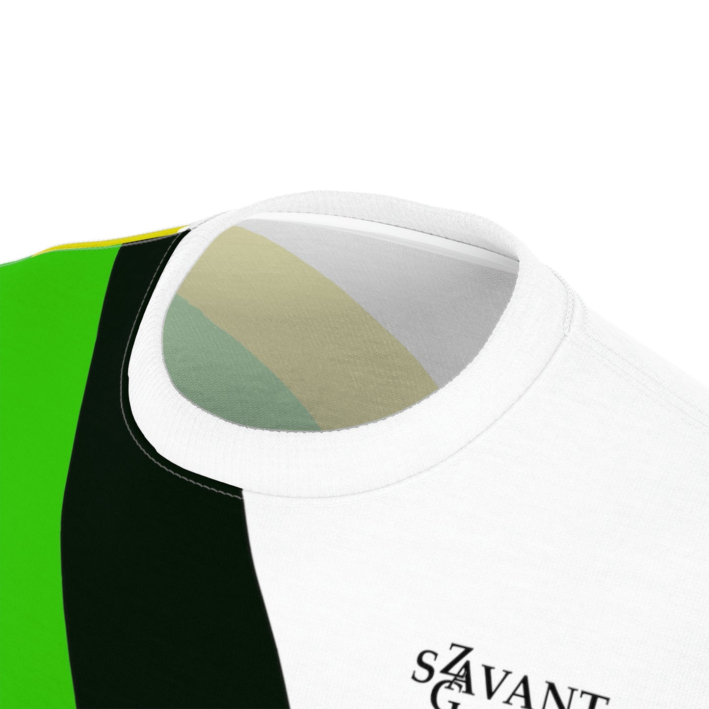 Jamaican Color Men’s Cut & Sew T-shirt - White