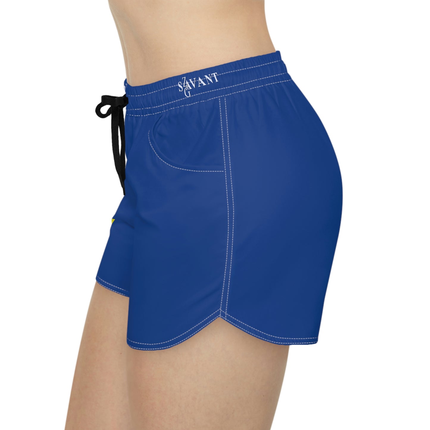 Women's Casual Drawstring Shorts - Blue (With JA Colors)