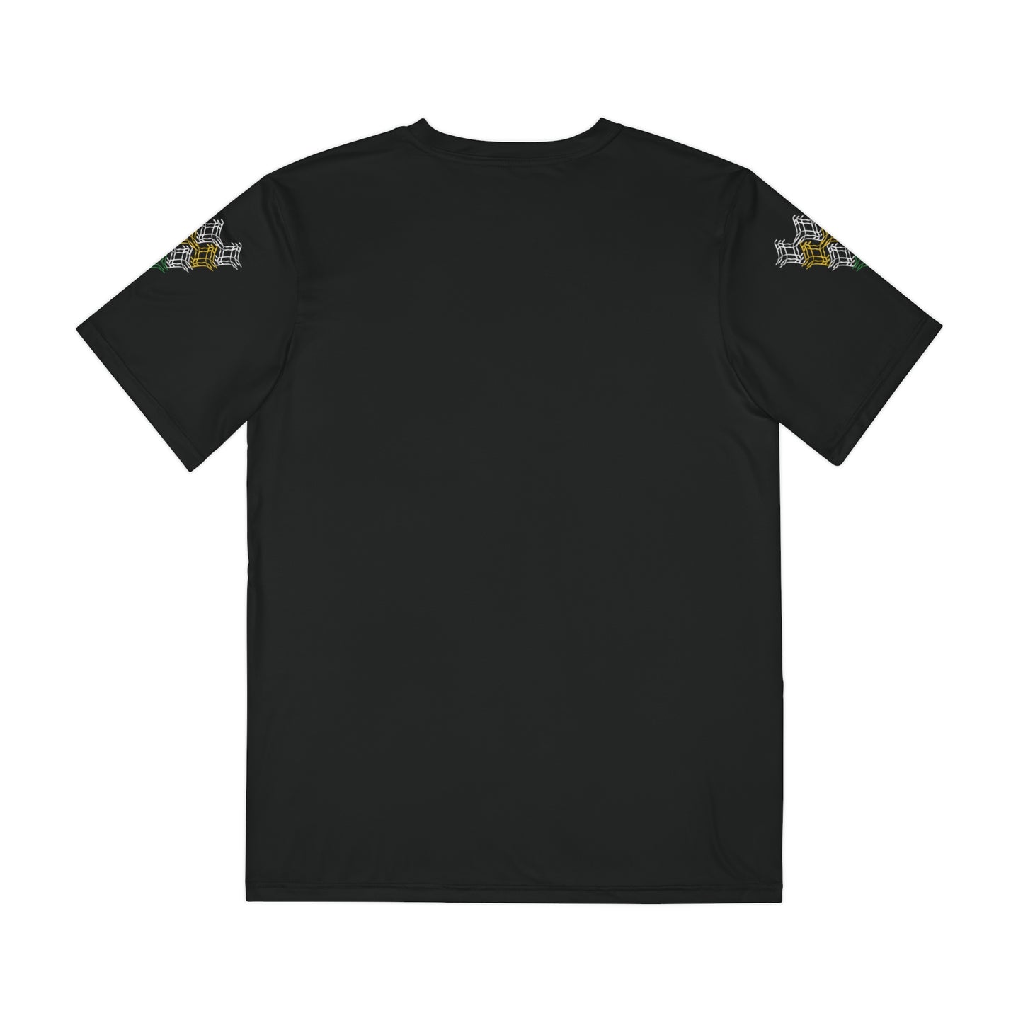Men's Polyester Graphic T-shirt - Black with JA Colors