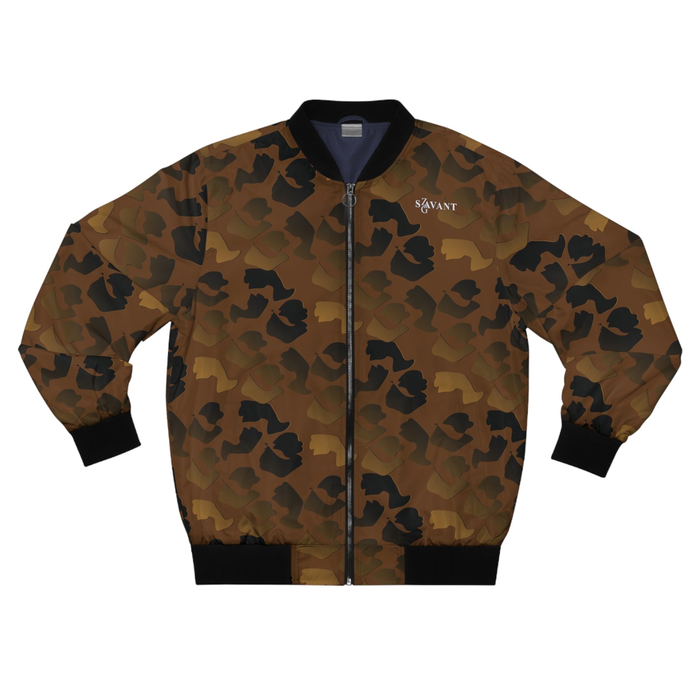 Black and Gold Men's Bomber Jacket