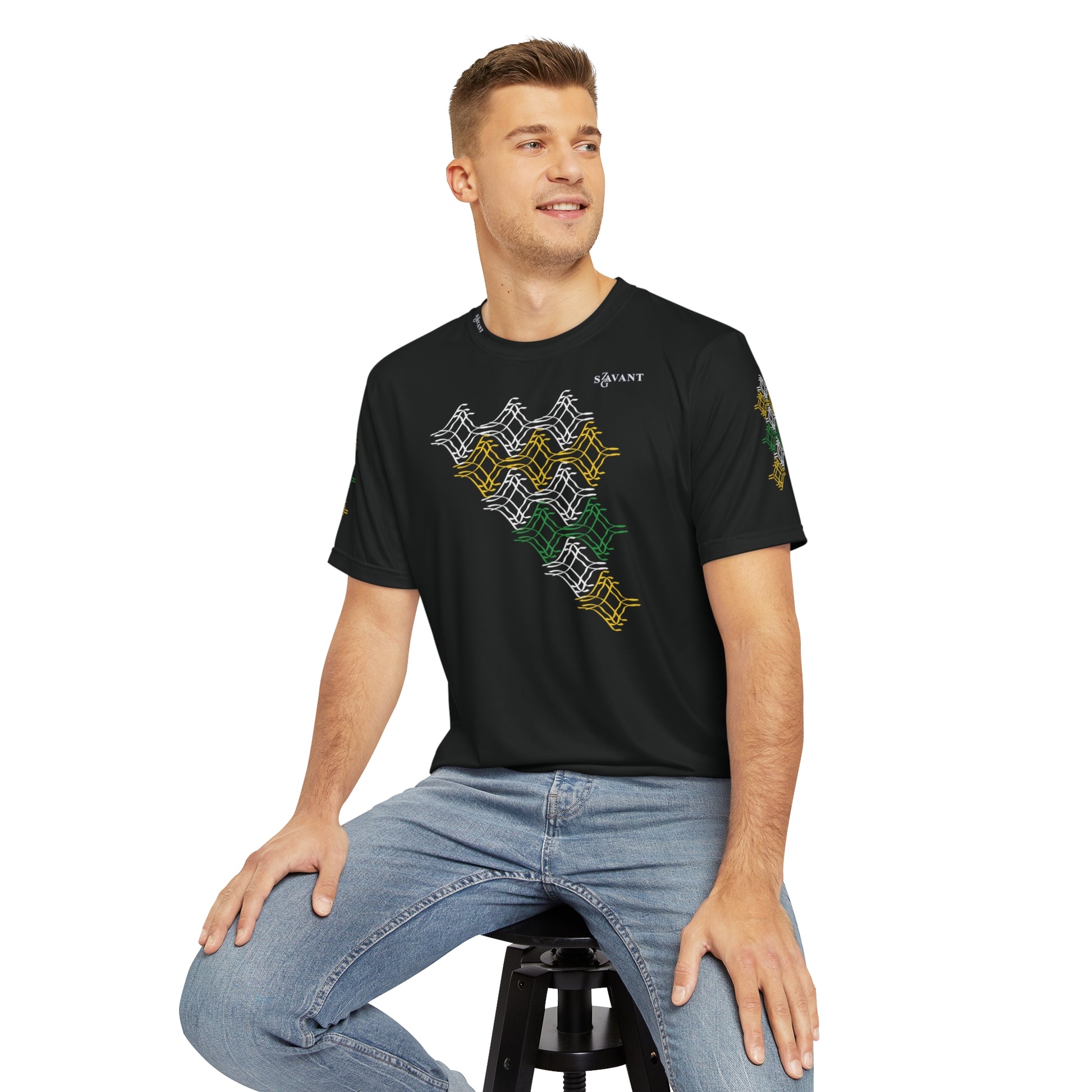 Men's Polyester Graphic T-shirt