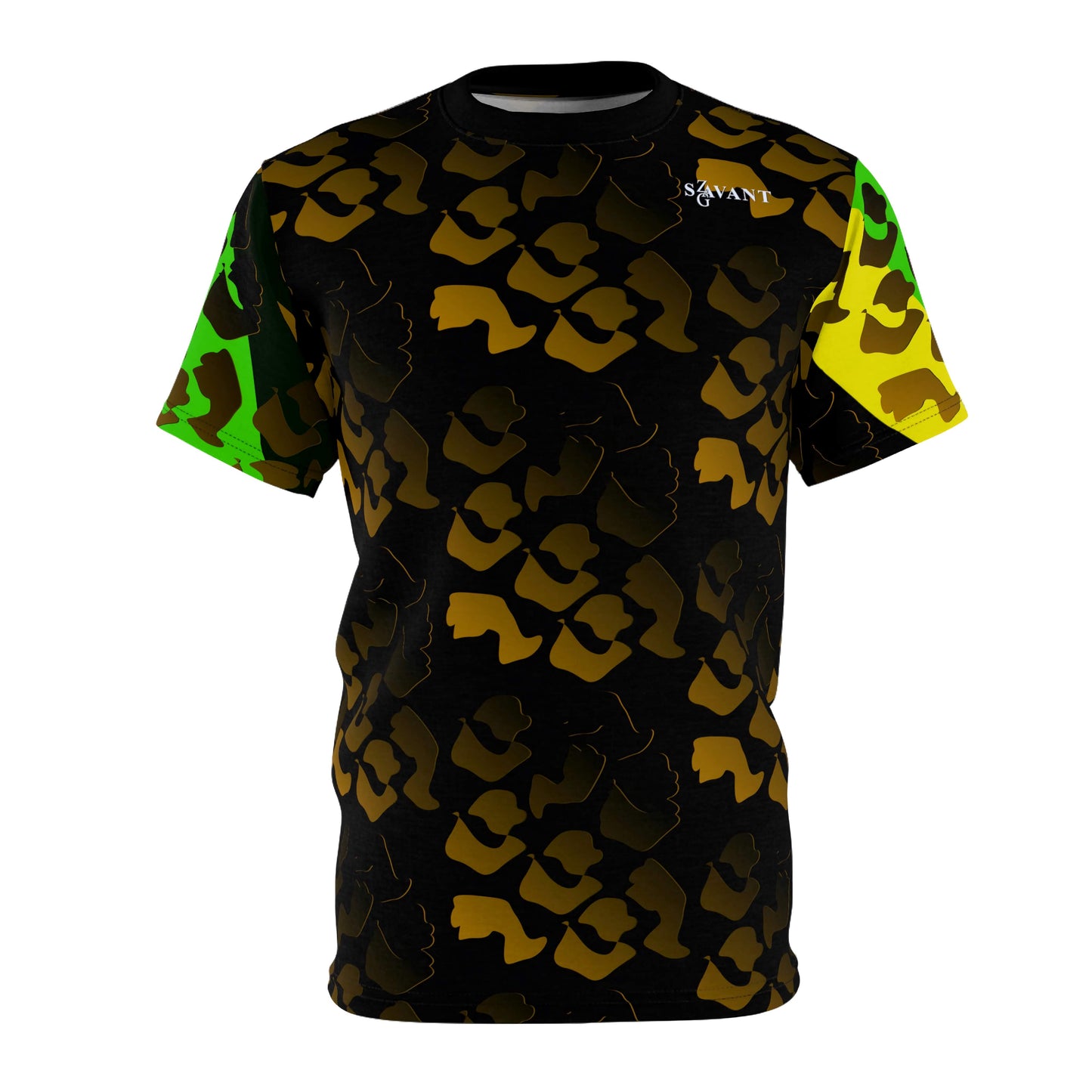 Jamaican style camouflage T-shirt