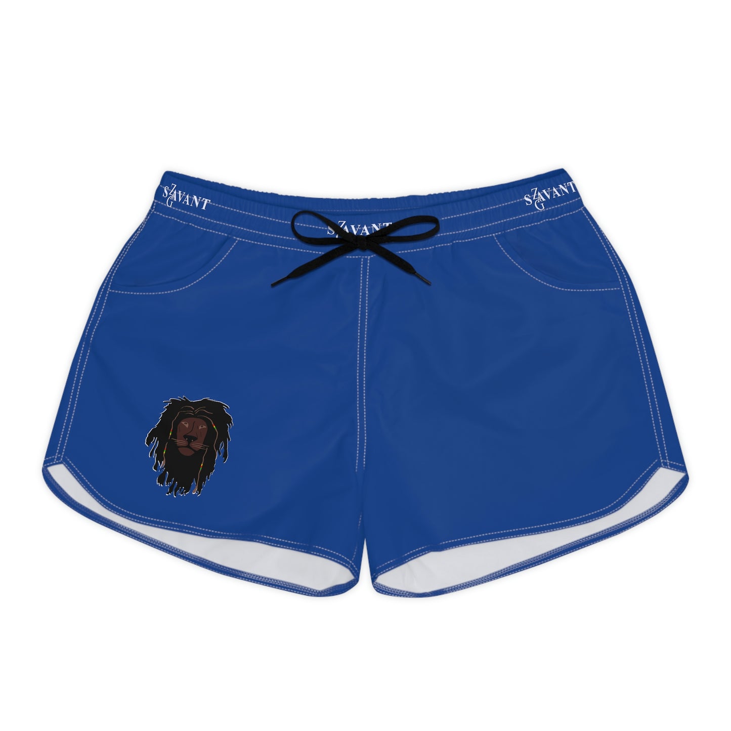 Women's Casual Drawstring Shorts - Blue