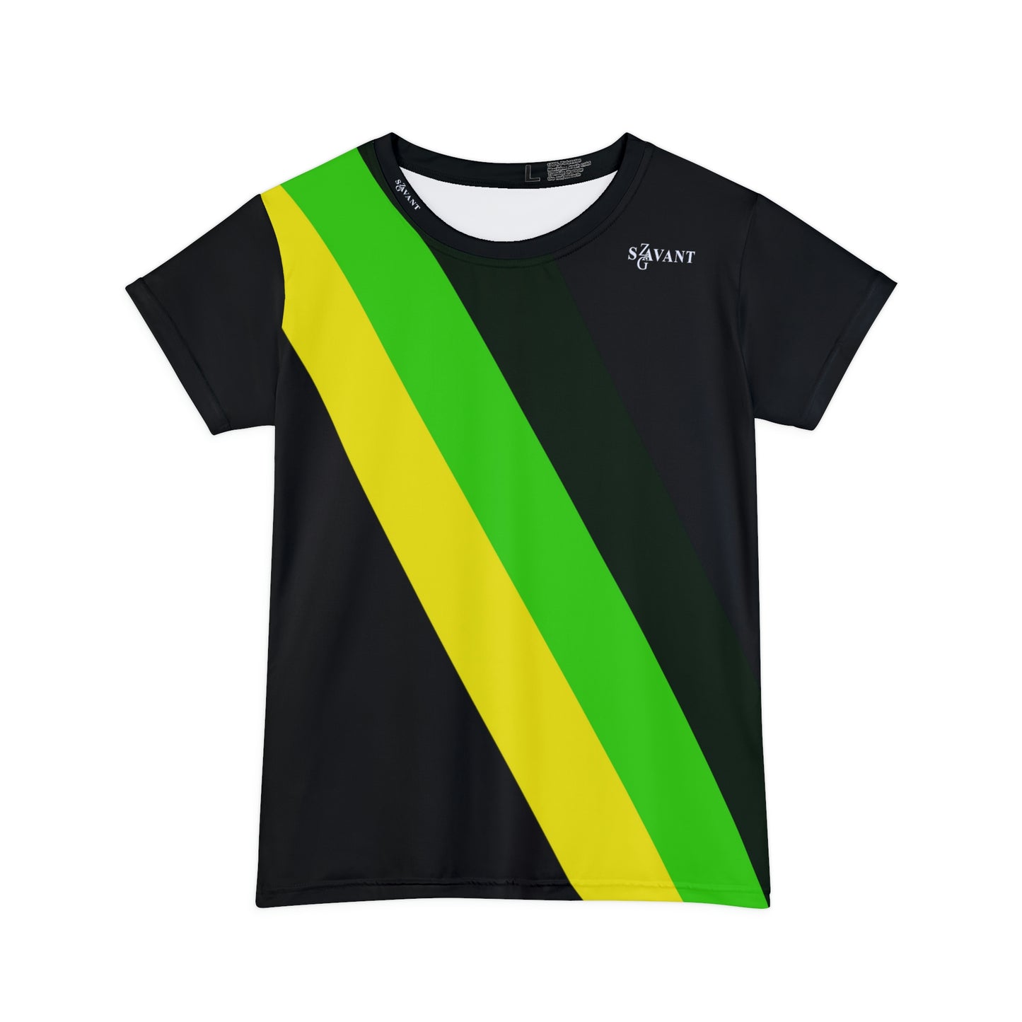 Zag Savant - Jamaican Color Short Sleeve T-shirt - Women's (Black