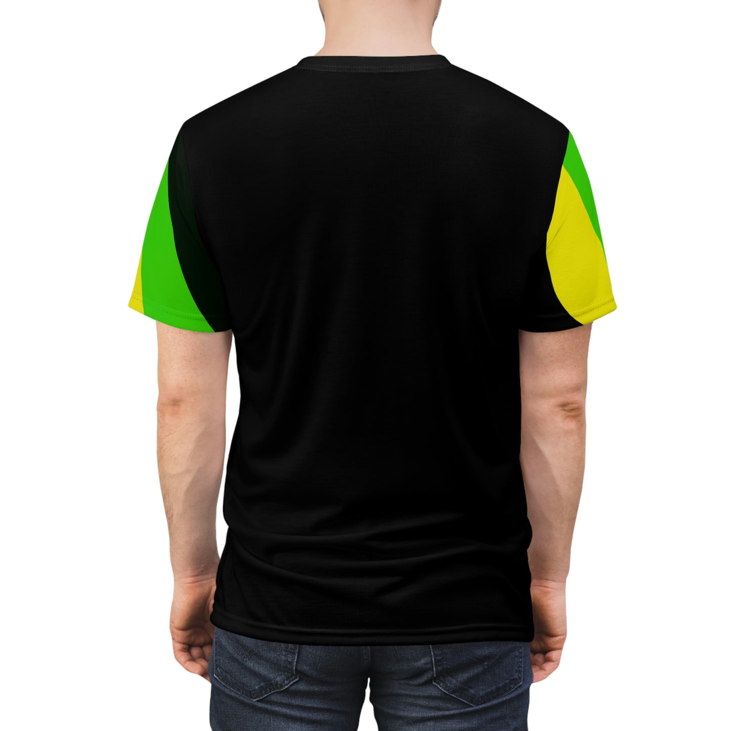Black and yellow Jamaican style T-shirt