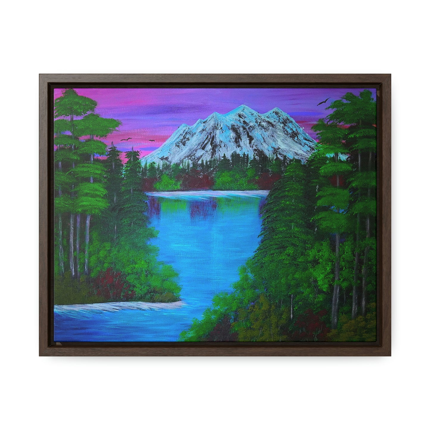 Lake by the Mountain Side - Art Print