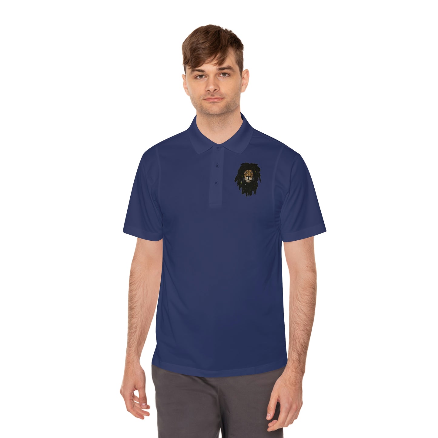 Men's Sport Polo Shirt - Lion Head