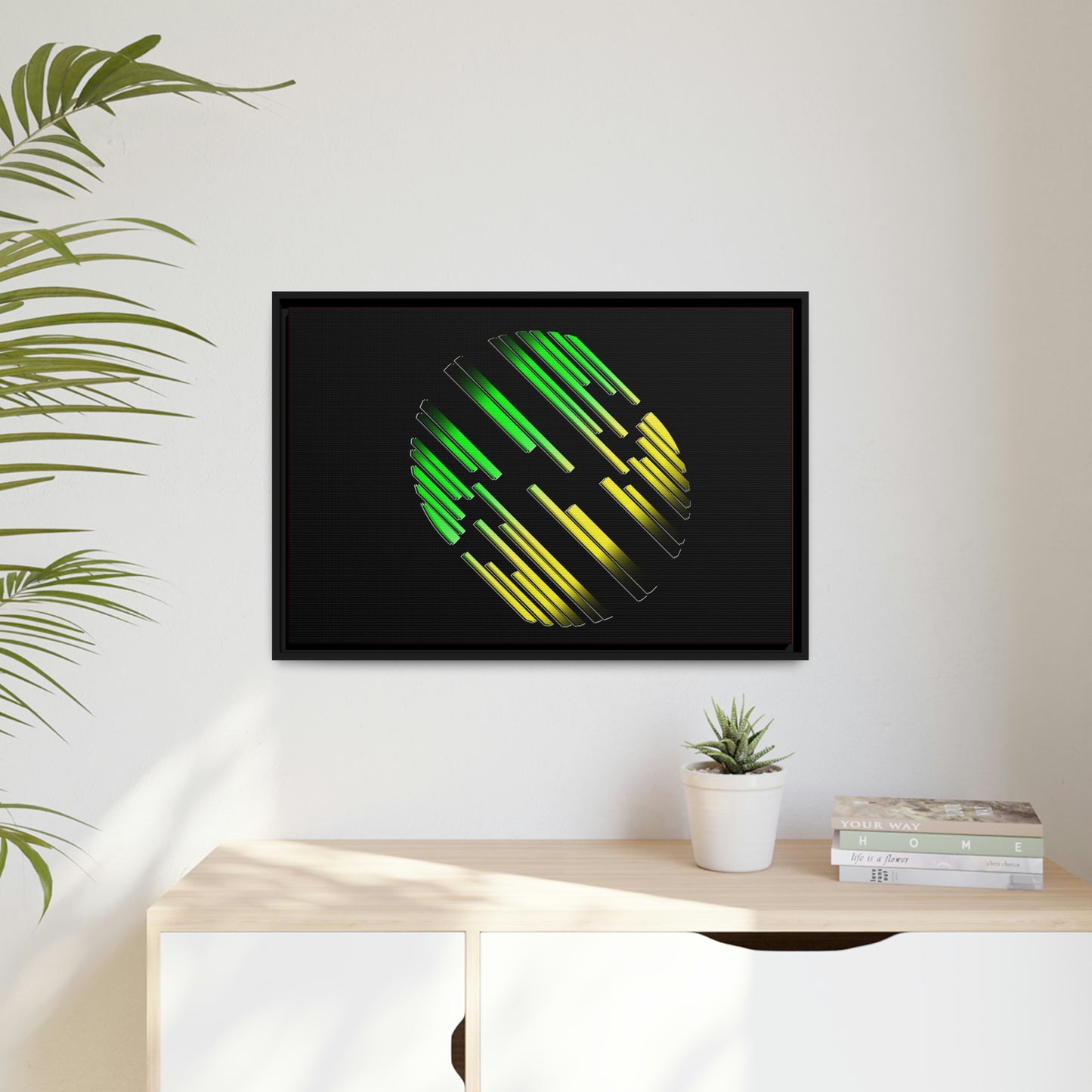 Digital Abstract Art with Jamaican Colors.