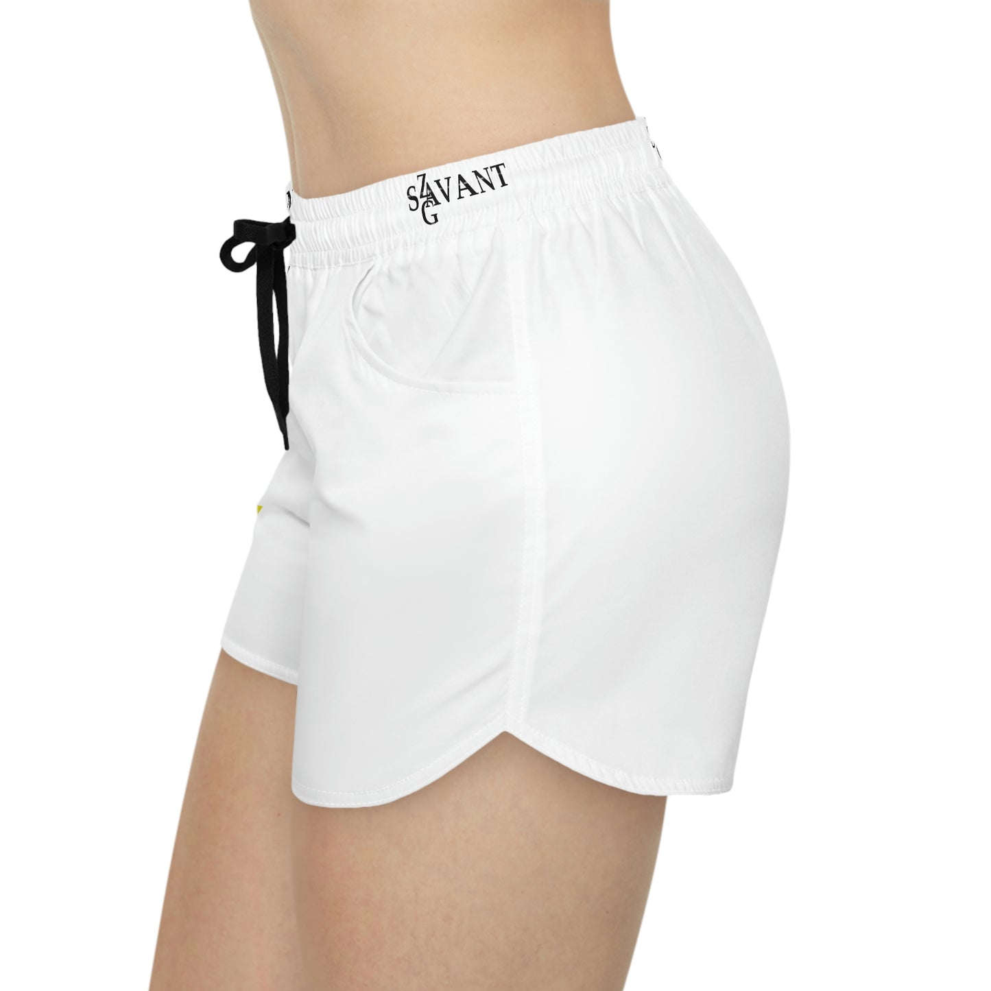 Women's casual drawstring shorts - White (With JA Colors)