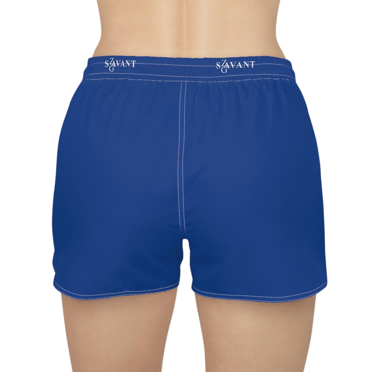 Women's Casual Drawstring Shorts - Blue