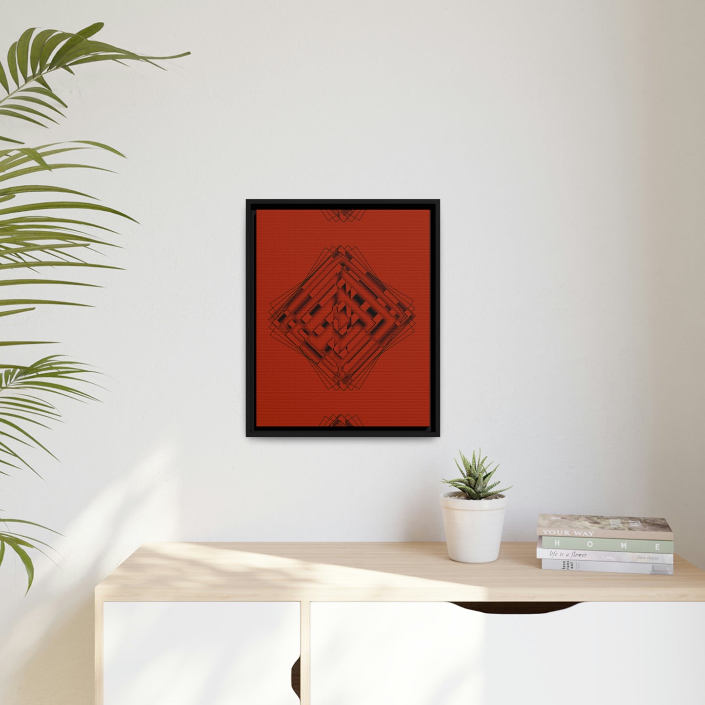 Abstract At | Matte Canvas | Black Frame