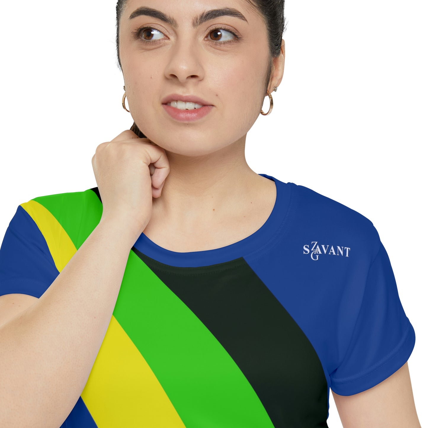 Women's Jamaican Color Short Sleeve T-shirt