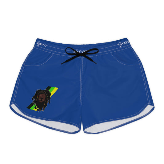 Women's Casual Drawstring Shorts - Blue (With JA Colors)