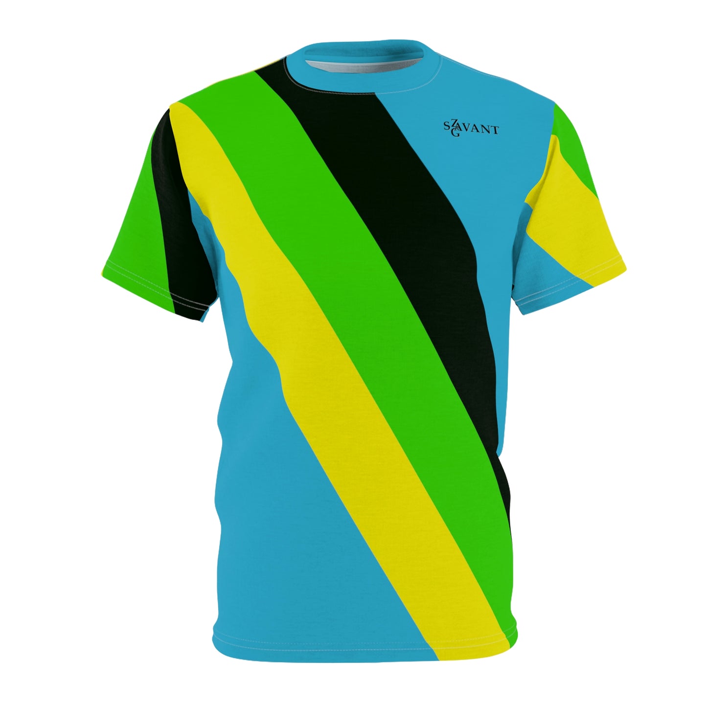 Jamaican Color Men’s Cut & Sew T-shirt - Turquoise