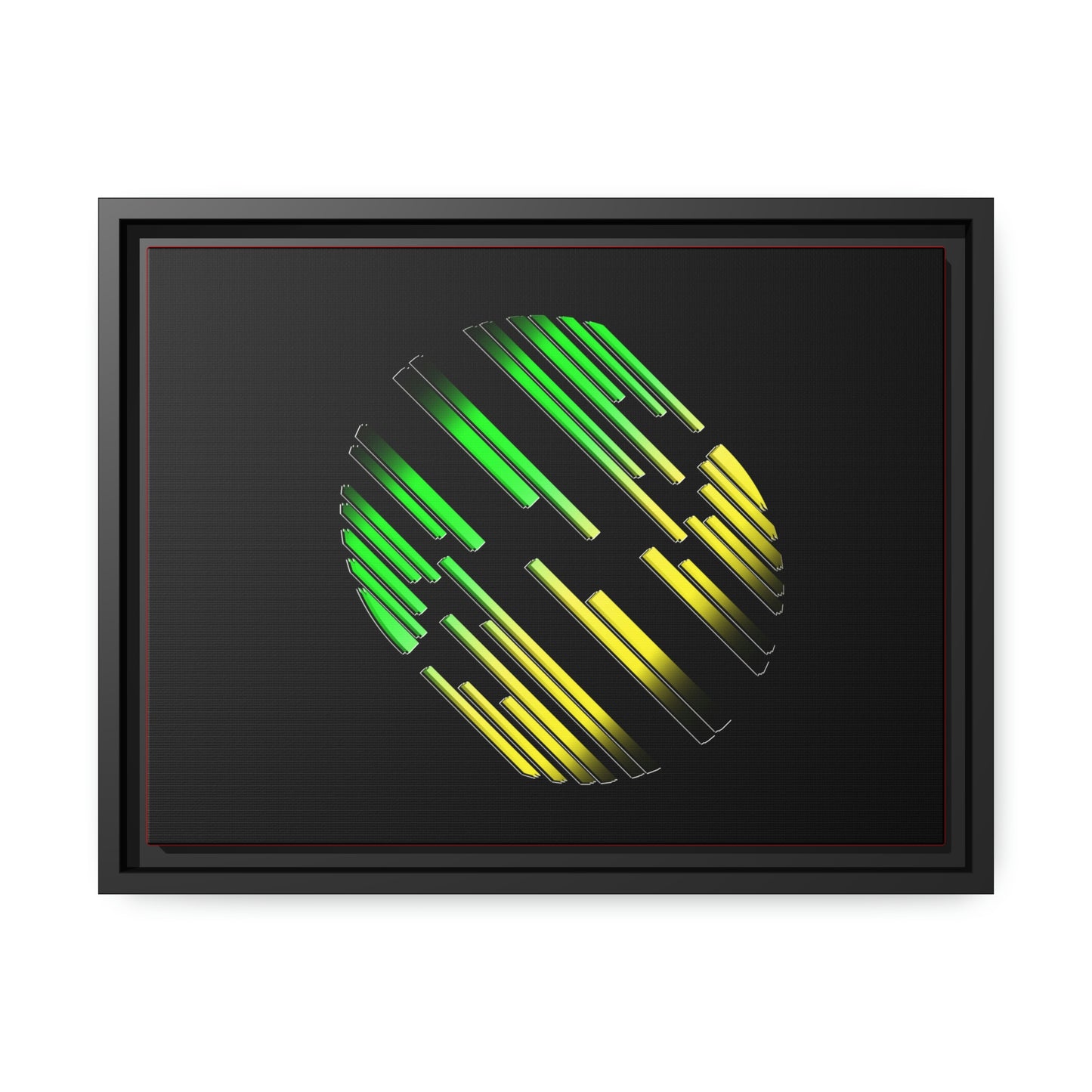 Digital Abstract Art with Jamaican Colors.